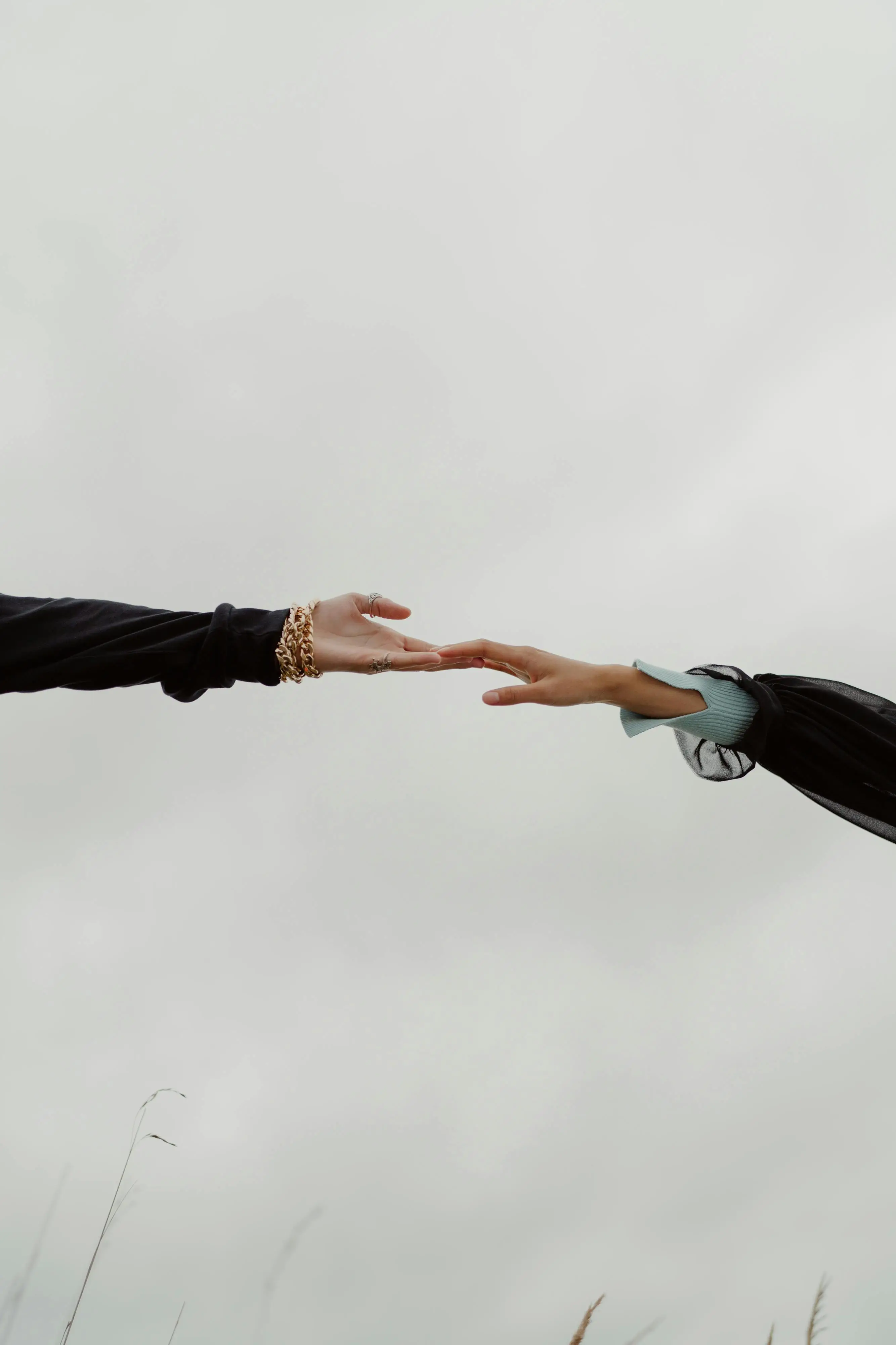Two hands connecting